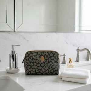 Yves Saint Vintage Laurent Giraffe Print Toiletries Bag Pouch With COA